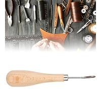 Pongnas AWL, Outil en Cuir AWL avec Poignée de l'orme de dureté Haute pour le Coup de Poing (Tête pliée)
