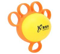 Pongnas Ballon D'exercice pour les Doigts, Entraîneur de Force Musculaire de la Main avec une Bonne élasticité pour L'entraînement de Rééducation de la Faiblesse des Doigts et la Force (ORANGE)