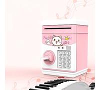 Pongnas Banque d'animaux de Dessin animé avec Musique et Histoires pour Enfants - Cadeau Mignon pour économiser des Pièces de Monnaie (Pink)
