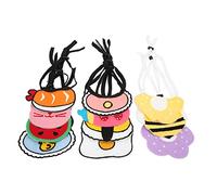 Pongnas Bib de Chien, Mignon Collier de Chat Bib de Chat Mignon Dessin animé Laine Tissée Collier de 11pcs Serviette de Salive pour Animaux de Compagnie Réglable pour Les Chiens Moyens à Grands