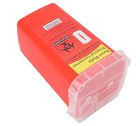 Pongnas Boîte de Rangement de Déchets en Plastique, Seringue, Aiguille, Poubelle, Tatouage de Cheveux, Salon de beauté, Conteneur D'objets (rouge)