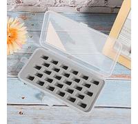 Pongnas Boîte en Plastique pour Bobines de Couture à 28 Compartiments avec Enfileurs pour une Organisation Facile et un Rangement Sûr