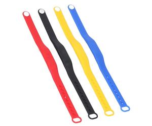 Pongnas Bracelet en Silicone Réinscriptible NFC, 4 Pièces, pour Contrôle d'accès, Piscine, Sauna, Hôtel