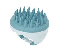 Pongnas Brosse à Shampoing avec Silicone Souple, épurateur de Cheveux, Masseur de Cuir Chevelu, pour Soins des Cheveux Secs et Humides, Anti-pelliculaire, Circulation Sanguine (GREEN)