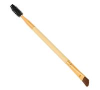Pongnas Brosse à Sourcils et Brosse à Cils à Double extrémité avec Angle, pour les Professionnels du Maquillage et les Débutants (brun clair)