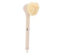 Pongnas Brosse électrique Multifonctionnelle pour le Corps, avec 6 Têtes de Brosse, 3 Vitesses, Poignée Amovible et Chargement pour Types de Peau (YELLOW)