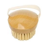 Pongnas Brosse pour le Corps, Douce et Dense pour un Massage Doux et un Nettoyage en Profondeur, Exfolie les Peaux Mortes et Stimule la Circulation Sanguine, avec Manche en Bois d