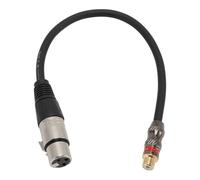 Pongnas Câble XLR Femelle vers AV Femelle, Cordon Adaptateur XLR AV, Câble Convertisseur XLR AV Femelle pour Mélangeur, Amplificateur de Microphone avec Connecteur plaqué Or 4N OFC