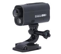 Pongnas Caméra d'action 5K 30 IPS pour Casque, avec EIS, 4K 60/30 IPS, Grand Angle 170°, Vue en Temps Réel, étanche, Batterie 1000 MAh, Lumières LED, pour Vélo, Moto, Aventure en Plein