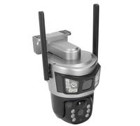 Pongnas Caméra de sécurité Solaire Extérieure sans Fil 4MP 3K HD PTZ Suivi de Mouvement Intelligent à 360° avec Batterie 8000mAh et Projecteur AI pour la Surveillance à Domicile sans