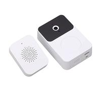 Pongnas Caméra de Sonnette sans Fil, Sonnette Vidéo WiFi avec Changeur de Voix, Audio Bidirectionnel, Nocturne Infrarouge Adaptative, Batterie 800 MAh, Veille 365 Jours, Détection de