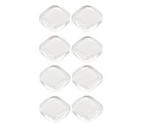 Pongnas Carte de Couleur D'ongle de 50 Pièces, Carte D'affichage de Vernis à Ongles à Bout carré en Verre Transparent, avec un Matériau Sûr pour la Pratique du Salon de Nail Art à