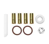 Pongnas Casiers à Bascule en Métal 9 Pièces, Kit D'insertion D'arbre d'extrémité à Double Came avec Bagues Coniques de Précision en Laiton, pour éliminer le Bruit de Tic-tac et