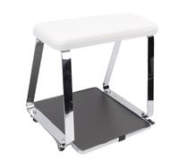 Pongnas Chariot de Pédicure Chariot de Bain de Pieds de Repose-pieds Mobile avec Roues de Plateau de Coussin en Mousse à Mémoire de Forme pour Salon de beauté Salon de Man