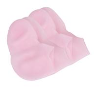 Pongnas Chaussettes de Soin des Pieds Respirantes Haute élasticité Hydratantes Rose 2 Paires SEBS Chaussettes Hydratantes Translucides (L(39-41))