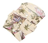 Pongnas Chiens Shirts Hawaïens, Chemise Hawaïenne pour Chiens Vêtements pour avec Coco Imprimer des Vêtements Frais Respirants (M)