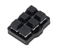 Pongnas Clavier de Jeu à 6 Touches, Clavier Mécanique Macro pour Gagner, Petit Clavier de Jeu Léger avec Rappel Opportun, Clavier Efficace à Une Main avec Démarrage en Un, Universel