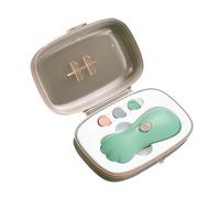 Pongnas Clipper de Coupe-Ongles à Ongles de Vitesse à Cloue à Cloue à Ongles électriques Clipper à pour les Orteils et les Doigts Force de Fichier à Portable avec Boîte de Rangement (GREEN)