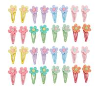 Pongnas Clips de Cheveux pour Chiens, Clips de Cheveux en Os Accessoires de pour Chiens Épingles de pour Accessoires de Toilettage 32pcs de de Fleur de Compagnie en Plastique pour Chiot