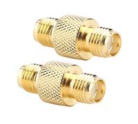 Pongnas Commutateur RF Femelle à Femelle SMA Adaptateur Coaxial Coupleur Coaxial Connecteur Bidirectionnel 2 Pièces, Neuf et Métal de Haute qualité, 5g/0.2oz