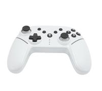 Pongnas Contrôleur de Jeu sans Fil avec Manette de Jeu RVB, Touches Arrière Personnalisables, Gyroscope 6 Axes, Fonction pour iOS (White)