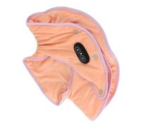 Pongnas Coussin Chauffant électrique pour le Cou et les épaules, Enveloppement de Massage Chauffant avec 3 Réglages de Température, 3 Modes de Vibration pour Soulager les Douleurs du (Orange Rose)