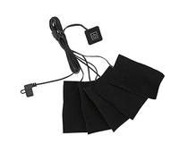 Pongnas Coussin Chauffant électrique USB pour Vêtements, élément Chauffant Pliable Lavable à Température Réglable avec Thermostat à 3 Vitesses, pour le Chauffage Lombaire du Cou, du