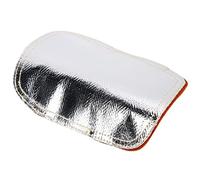 Pongnas Coussinet à Main avec Bouclier Thermique, Dos aluminisé en Cuir de Vache Fendu pour le Soudage, avec Flux de Chaleur Réfléchissant, Ignifuge, Résistant à L'usure, Résistant aux