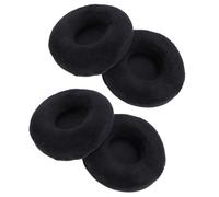 Pongnas Coussinets d'oreille de Remplacement pour écouteurs, Coussinets en Mousse à Mémoire de Forme en Velours de 80 Mm pour H800 YH100 ATH-WS70 WS99 WS77 MDR-V55 V500DJ 7502 avec Un (Black)