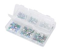 Pongnas Décoration D'art D'ongle, Verre pour Manucure Bricolage, avec Brosse à Ongles pour Salon de Manucure à Usage Domestique, Décoration Artisanale de Bijoux