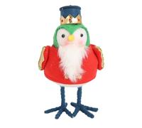 Pongnas Décorations de Table de Noël Oiseaux, Lot de 3 Jolies Figurines d'oiseaux Debout pour Décoration Intérieure, avec Matériau en Coton et Polyester Doux, pour Fête de Vacances, (Tapez 3)
