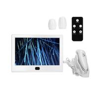 Pongnas Détecteur de Cuir Chevelu de Peau de Cheveux de 12 Pouces, Analyseur de Follicules Pileux Multifonctionnel Rechargeable avec 3 Modes D'éclairage polarisé Blanc pour L'analyse (Prise UE)