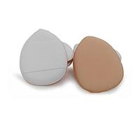 Pongnas Doigt de Maquillage, Design Classique aux Coins Pointus avec Texture Douce et Rebondissante, Ruban élargi pour Fond de Teint Liquide (Mini coussin d'air-blanc)