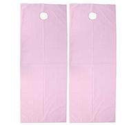 Pongnas Draps de Lit de Salon, Tissu en Polyester Doux et Confortable, avec Motif drapé pour Salon de beauté, Massage, Centre de Spa (PINK)