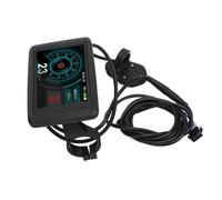 Pongnas Écran LCD Couleur pour Vélo électrique - Écran TFT rétroéclairé de 3,5 Pouces avec Port de Chargement USB, Boîtier ABS Anti-Pluie, de la Vitesse/de la Batterie/du Kilométrage, 36 V - 72 V