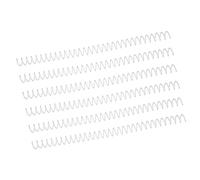 Pongnas Ensemble de Bobines de Reliure en Spirale de Grande capacité de 13mm, 20 Pièces, pour le Bureau et la Salle de Classe, Peignes à Colonne Vertébrale Orange (Transparent)