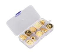 Pongnas Ensemble de Têtes de Tampon de Cire en Alliage de Zinc, 10 Pièces, avec Boîte de Rangement pour Mariages et Rassemblements