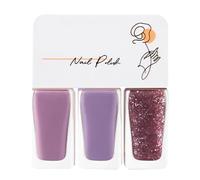 Pongnas Ensemble de Vernis à Ongles à Base D'eau, Couleur Vive et Délicate, Facile à Décoller, Séchage Rapide, Pas Besoin de Lampe Sèche-ongles, Dure 3 à 5 Jours, avec des Ingrédients (T09)