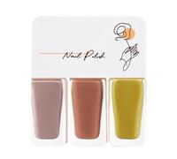 Pongnas Ensemble de Vernis à Ongles à Base D'eau, Couleur Vive et Délicate, Facile à Décoller, Séchage Rapide, Pas Besoin de Lampe Sèche-ongles, Dure 3 à 5 Jours, avec des Ingrédients (T06)