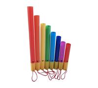 Pongnas Ensemble D'instruments à Percussion Orff 8 Pièces, Tube Sonore Musical 8 Tons avec Notes étiquetées, Portable et Sûr pour les Performances de Travail D'équipe à Domicile en (Avec corde)