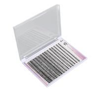 Pongnas Extensions de Cils Individuelles, 280 Pièces, Volume D, Ensemble de Cils à Faire Soi-même pour un Usage Facile en Voyage et à la Maison