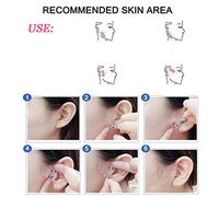 Pongnas Face Lift V Line Autocollants Maquillage Face Chin d'ouvrage Fin Couges Médicales Invisibles pour Minceur et Raffermissement (Couleur assortie)