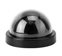 Pongnas Fausse Caméra LED, 4 Pièces, Simulation de Dôme, Caméra de sécurité Factice CCTV avec Lumière Clignotante, Rotation à 360 Degrés pour Les Supermarchés, Les Maisons et Les (Black)