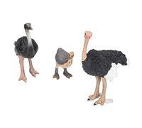 Pongnas Figurines d'animaux en Forme d'autruche Peintes à la Main, Artisanat Exquis pour Le Jeu des Enfants et la Décoration de la Maison