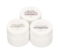 Pongnas Gel à Ongles 3 Couleurs, Texture Soyeuse et Effet Métallique pour des Designs D'ongles Exquis, Gel de Tréfilage Solide, adapté à la Peinture D'art D'ongle, Effet Durable et