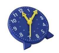 Pongnas Horloge pour Enfants, Aide Pédagogique, Modèle d'apprentissage, Jouet pour écoliers, Outil de Temps Cognitif en Bleu, Sûr et Interactif (Blue)