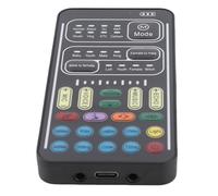 Pongnas I9 Voice Changer Set Mini Carte Son D'enregistrement Portable Multifonction pour Ordinateur D'enregistrement D'ancre de Jeu avec 8 Modes Vocaux 8 Effets Sonores Plug and Play (Version