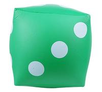 Pongnas Jouet de Dés Gonflable-Amusement Portatif en PVC pour Les Jeux de Fête en Plein Air en Intérieur et Accessoire de Jeu Rouge Pliable (Green)