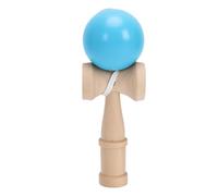 Pongnas Kendama en Bois Traditionnel, Jouet de Compétence, Construction sans éclat pour la Coordination œil-Main et la motricité (Blue)