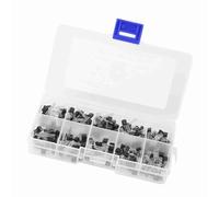 Pongnas Kit D'assortiment de Transistors 200 Pièces 10 Valeurs, NPN PNP TO92 BC327 BC558 avec Boîte de Rangement Transparente, pour les Professionnels et les Passionnés D'électronique